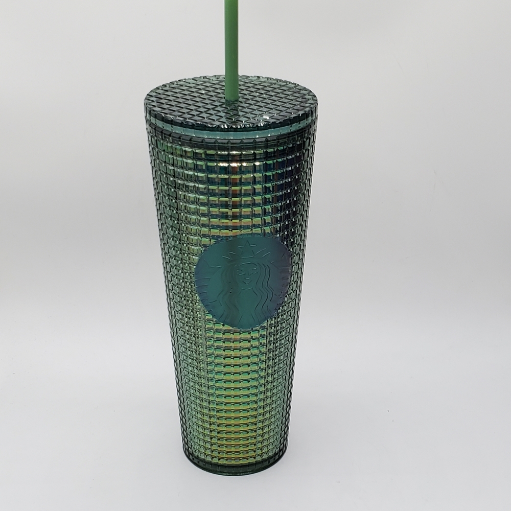 NWT rainforest grid Venti 2022 fall release green 24 oz tumbler